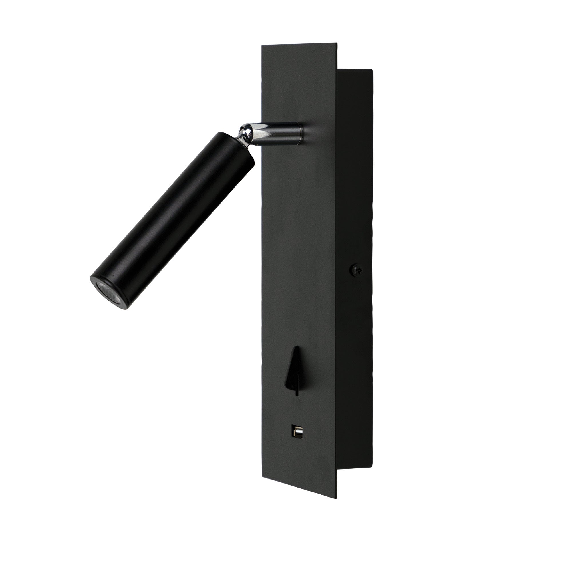 Hotel 3W Wall Light With USB 4000K Black - OL52103BK - Mases LightingOriel Lighting