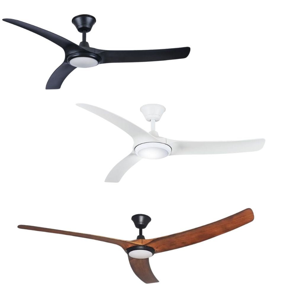 Hunter Pacific AQUA - IP66 3 Blade 70" DC Ceiling Fan with LED Light - Mases LightingHunter Pacific