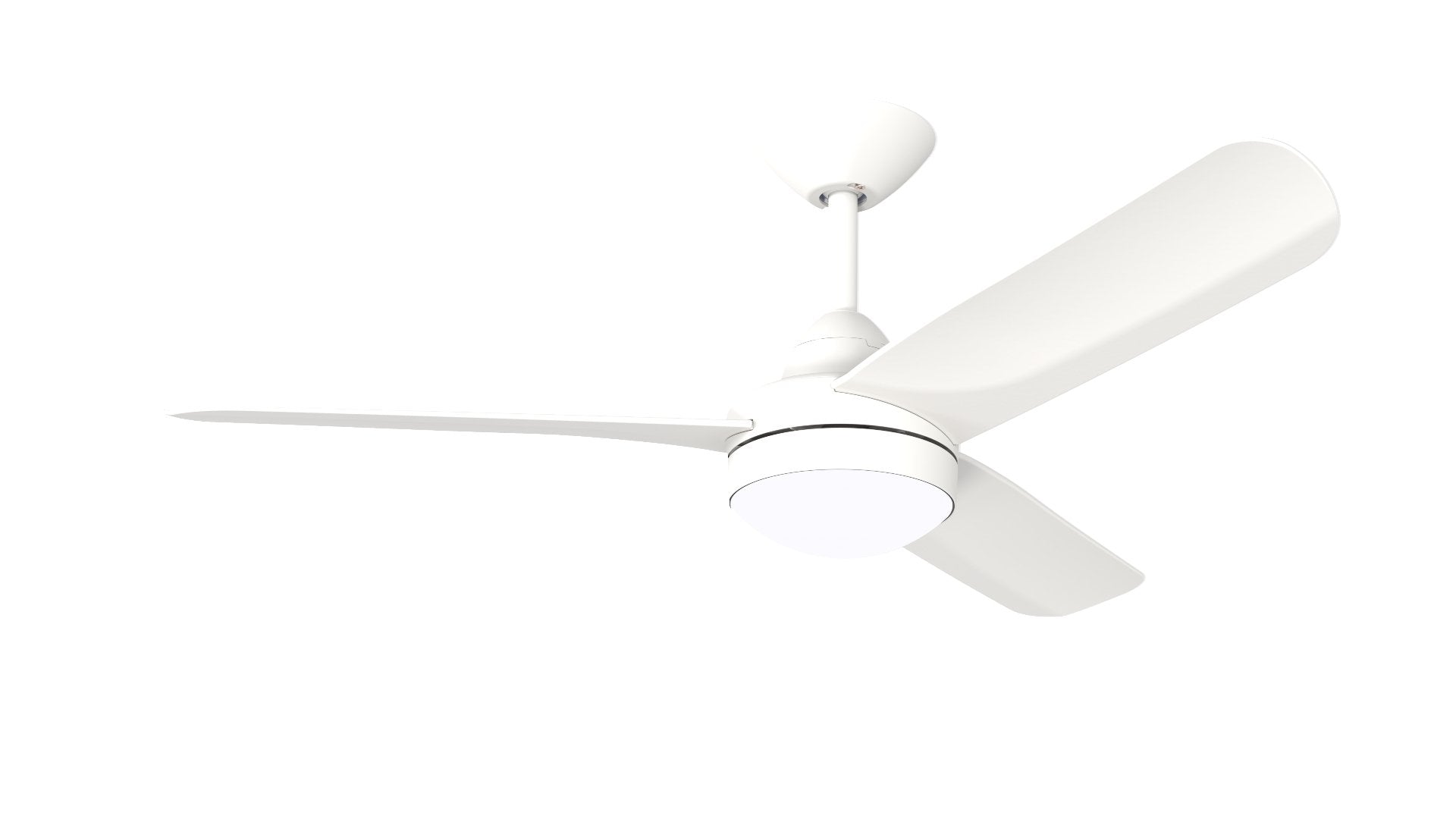 Hunter Pacific X-Over DC Ceiling Fan with CCT LED Light and Wall Control – White 48″