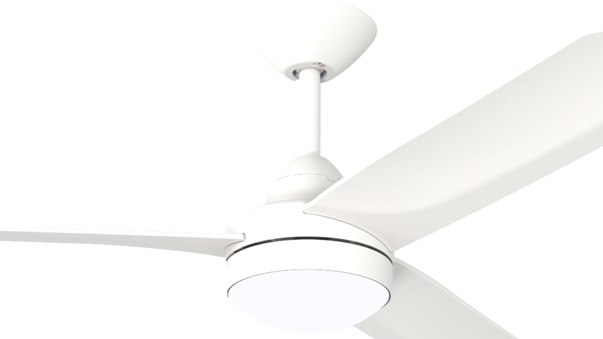 Hunter Pacific X-Over DC Ceiling Fan with CCT LED Light and Wall Control – White 48″