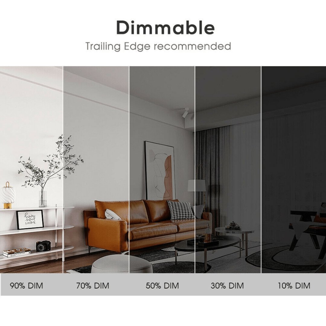 INFINITE 219 90mm cut-out trimless tiltable downlight, pivots 20° each way