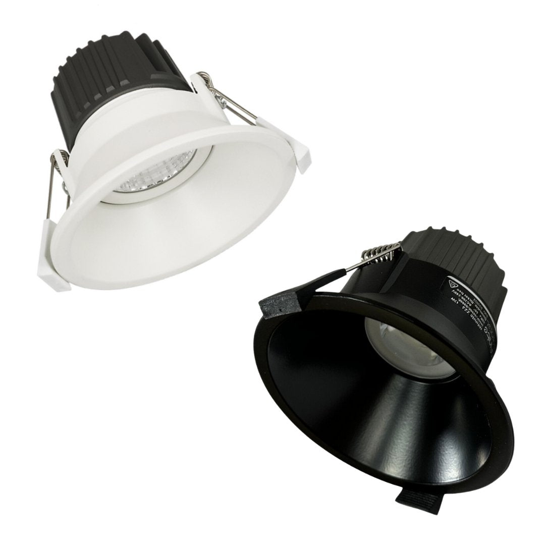 INFINITE 219 12W Trimless Tiltable Tri-Colour LED Downlight 90mm cut out - Mases LightingLighting Creations