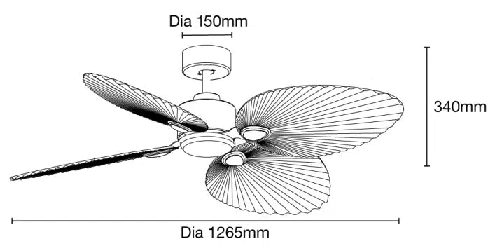 Kingston DC 50″ Smart Ceiling Fan With WIFI Remote Control - Mases LightingMartec