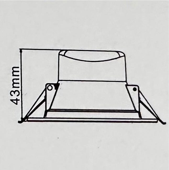 LC Samsung 10W Tri-Colour Select LED Downlight 90mm cut out
