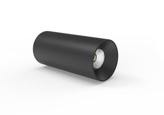 Lighting Creations LC309 black surface-mounted downlight, CCT, 38° beam