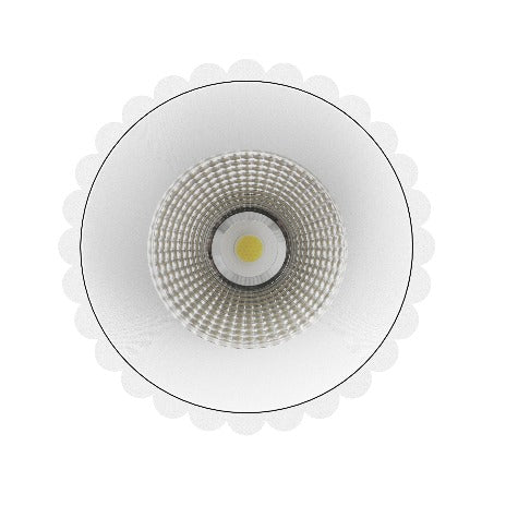 LC411 12W Ripple Pendant COB Downlight Tri Colour White, Black or Brass - Mases LightingLighting Creations