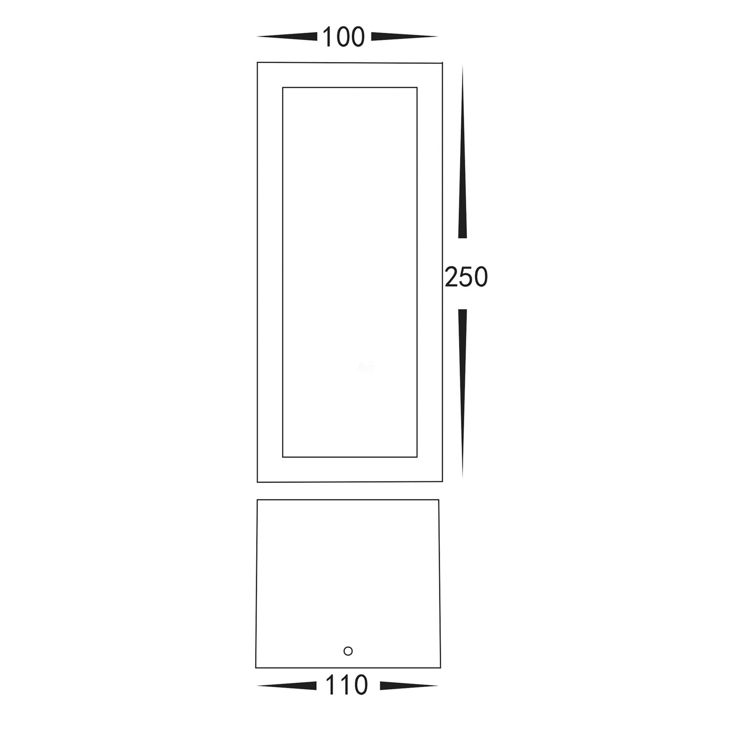 LED Outdoor Wall Light 12w in Black or White Havit Lighting - HV3669T - Mases LightingHavit Lighting