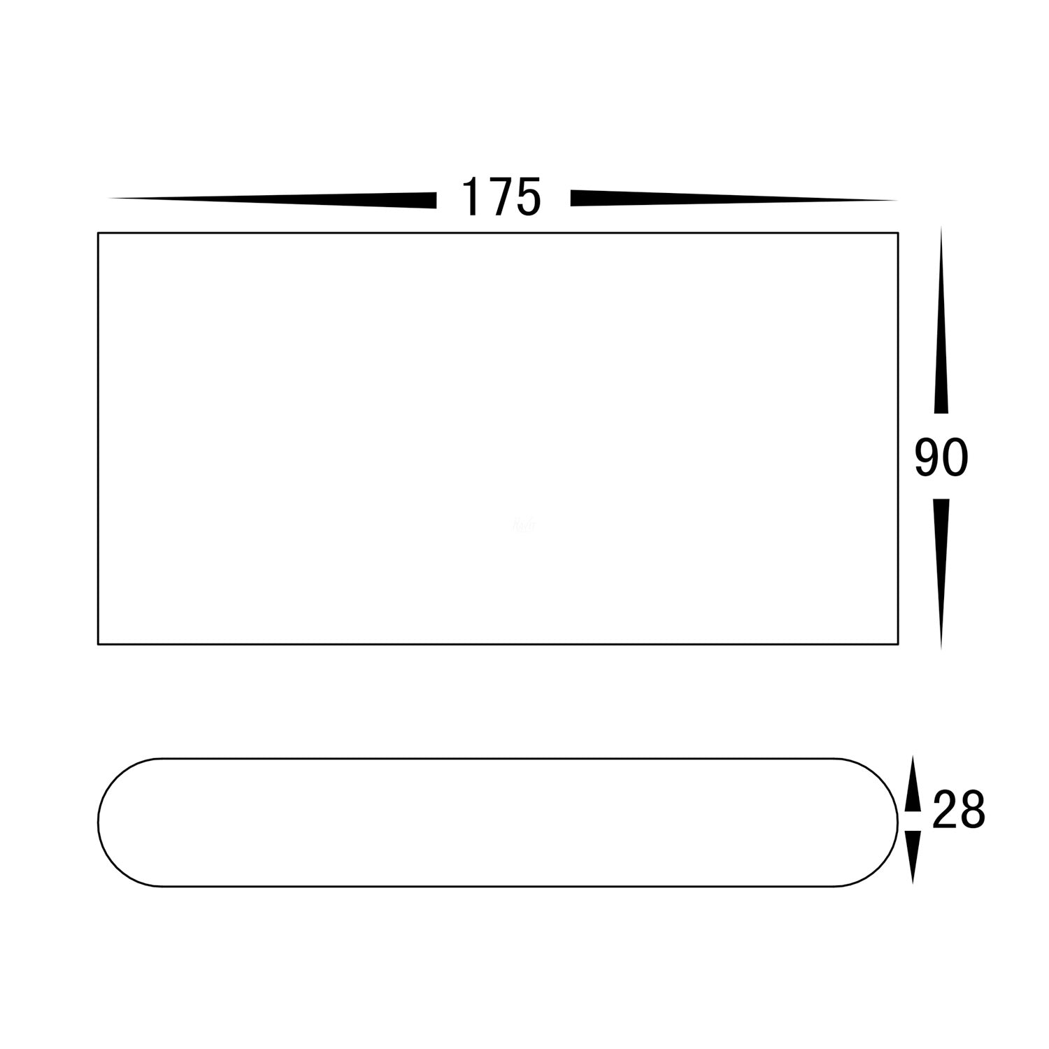 Lisse Up/Down LED Wall Light 240v 2x5w Outdoor Havit Lighting - HV3644T