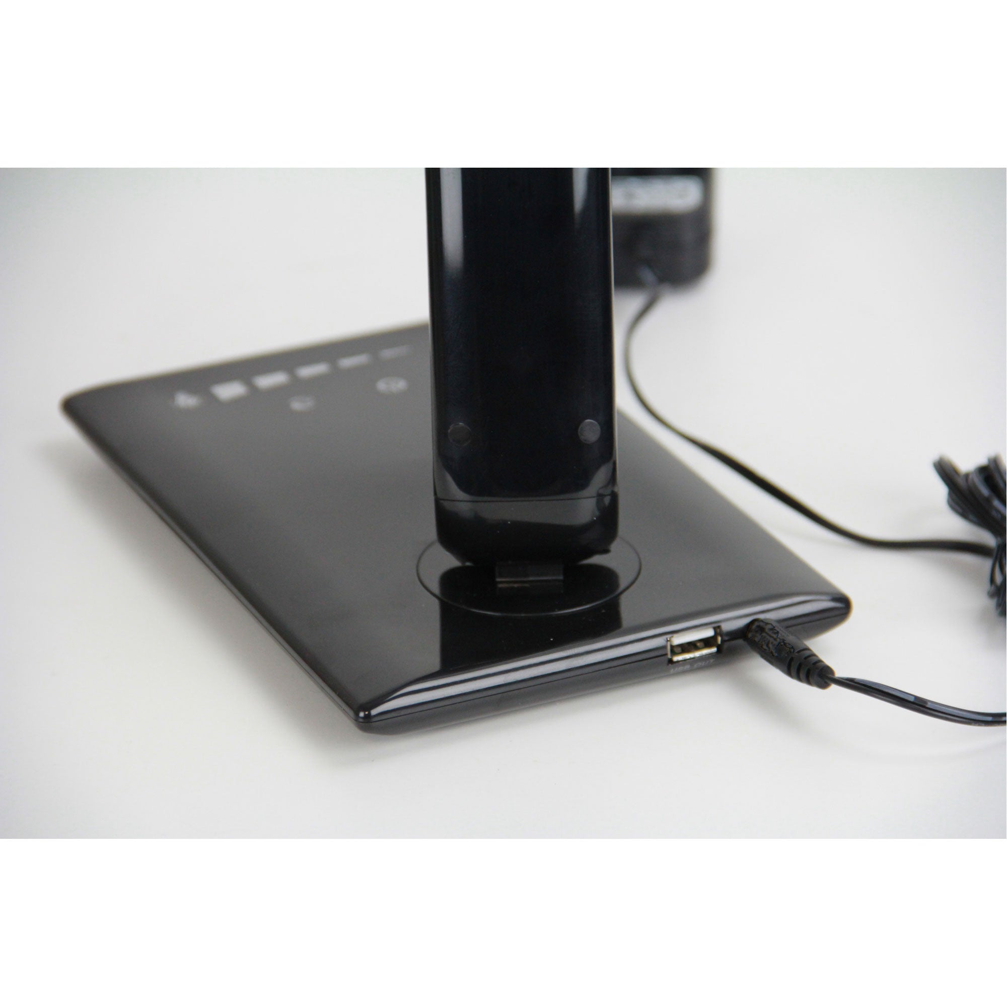 Luke LED Black Desk Lamp Touch Dim USB Port - Mases LightingOriel Lighting