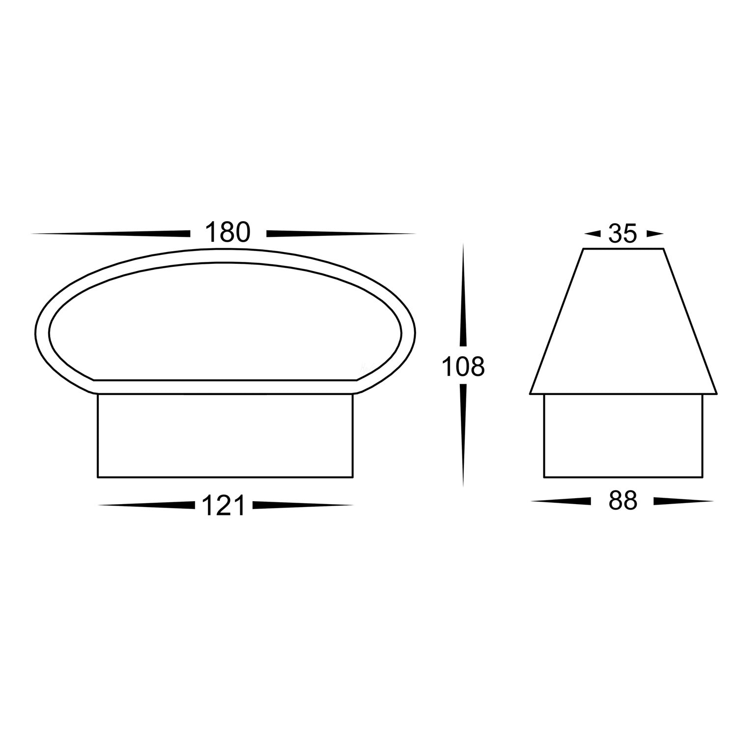 Luxe Up & Down LED Wall Light TRI Colour 9w in Black/White Havit Lighting - HV3661T - Mases LightingHavit Lighting