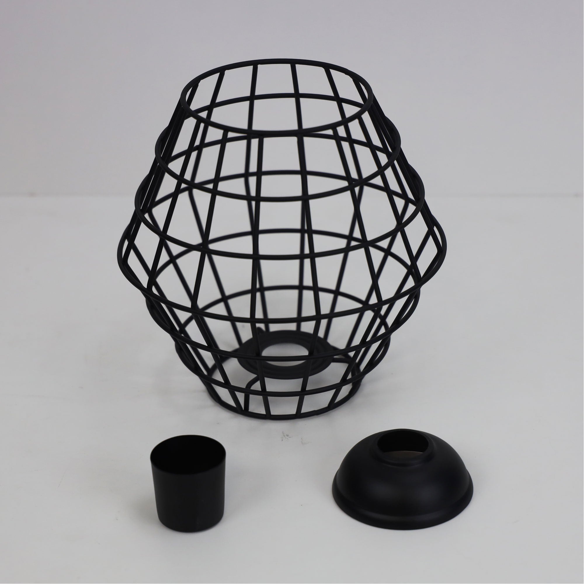 Maci Wire Retro Industrial DIY Shade Black 180mm - Mases LightingOriel Lighting