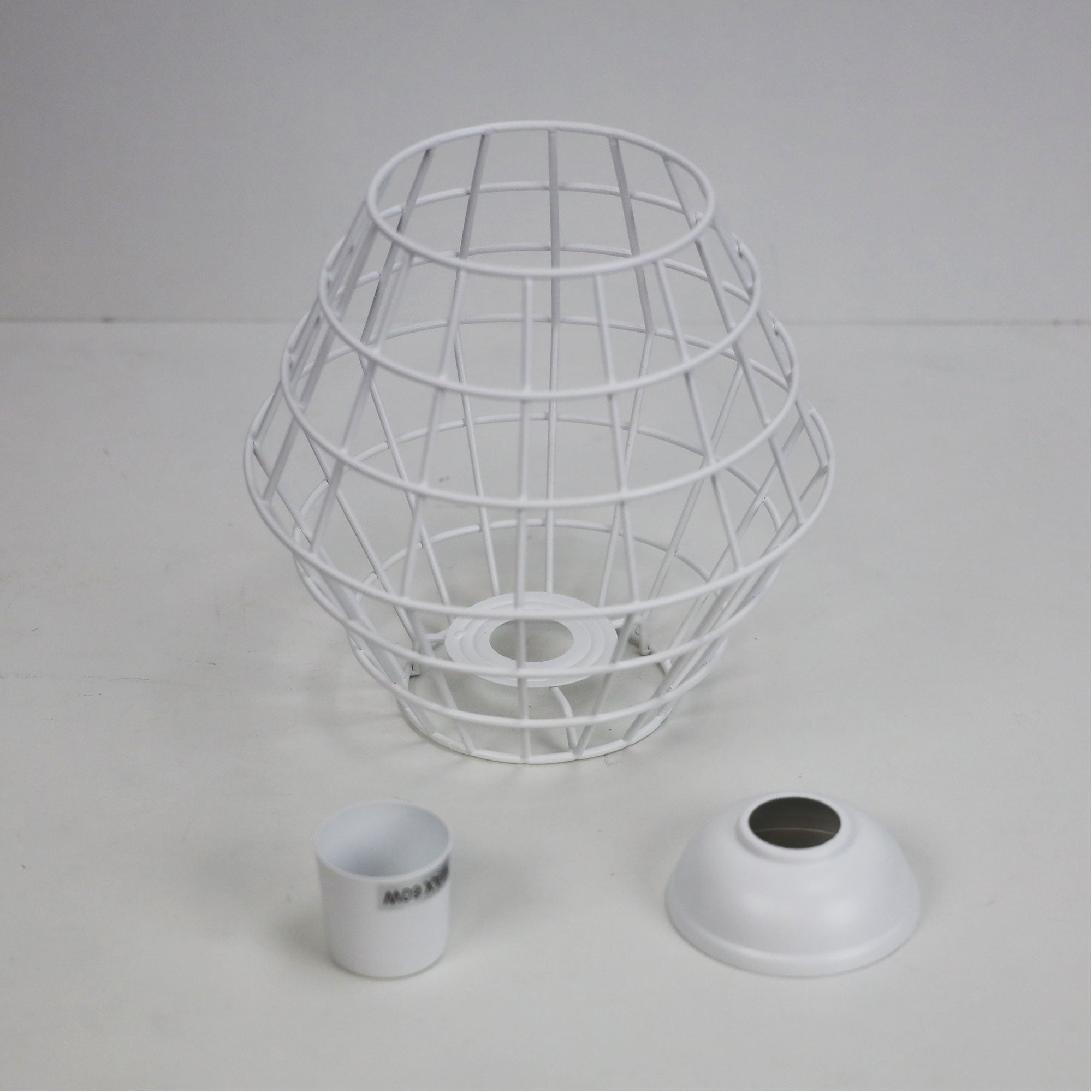 Maci.18 White Mesh DIY Shade B22 - OL2542WH - Mases LightingOriel Lighting