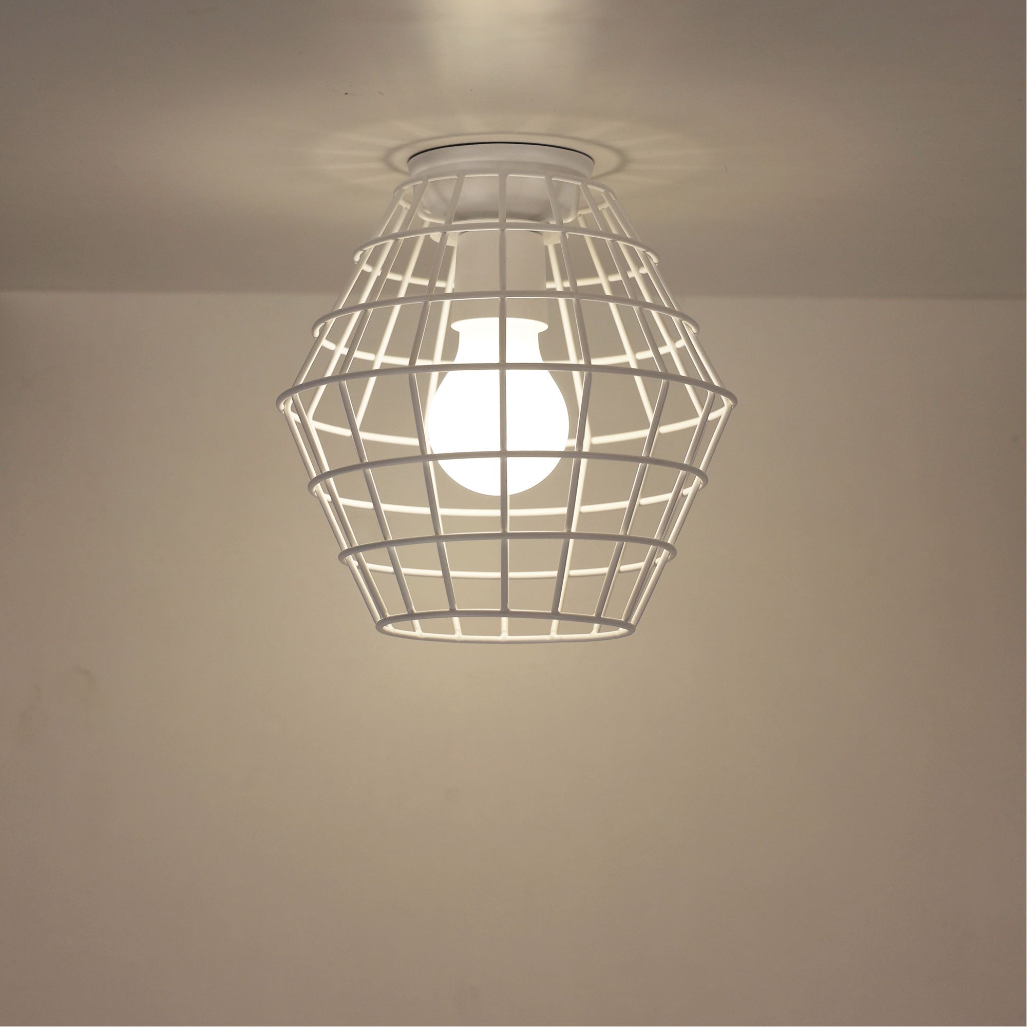 Maci.18 White Mesh DIY Shade B22 - OL2542WH - Mases LightingOriel Lighting
