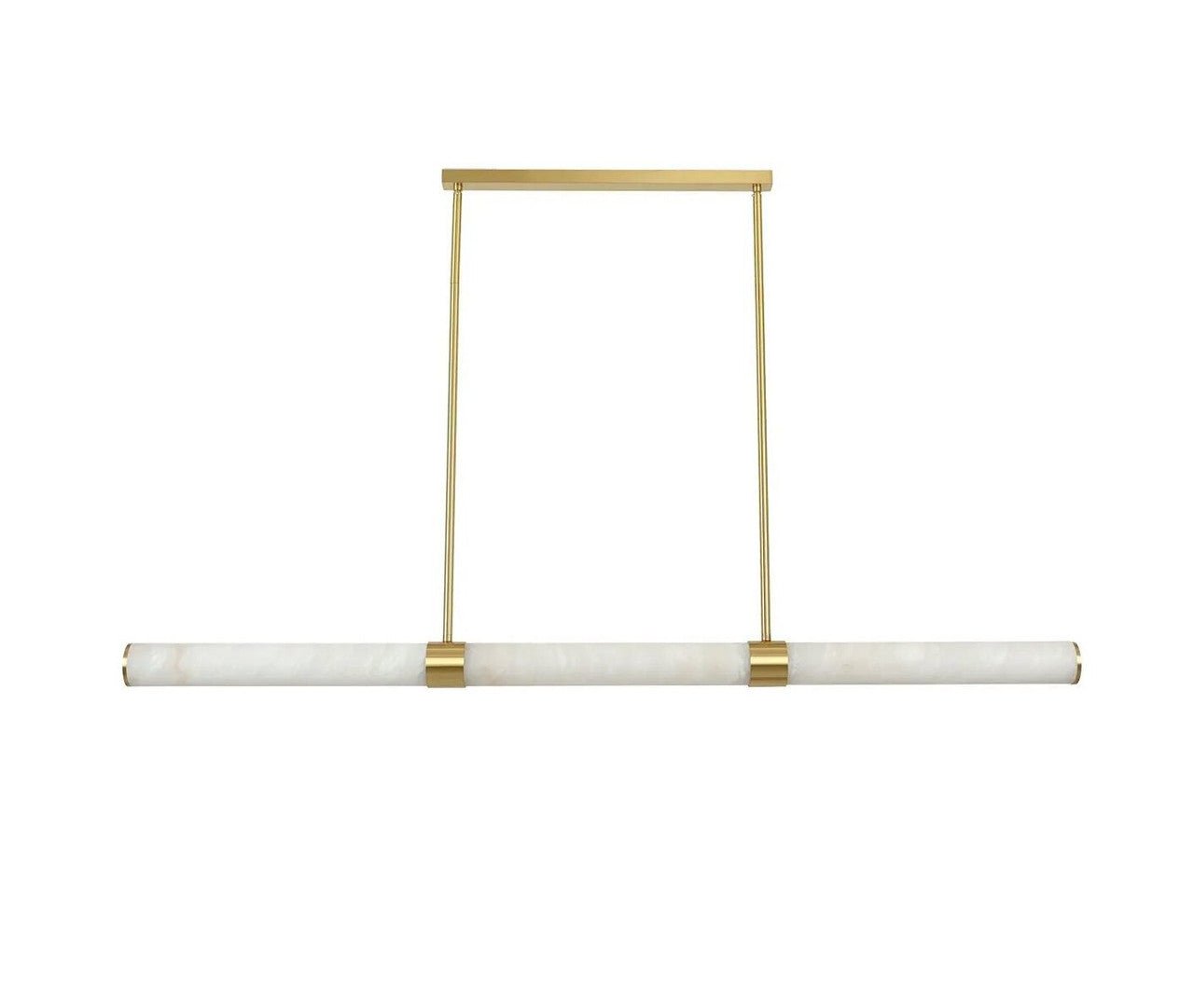 MADISON Spanish Marble Linear LED Pendant - Brass - Mases LightingLighting Creations