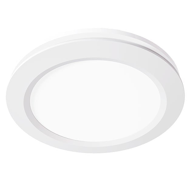 Martec 180 m³/hr Saturn 200 Round Exhaust Fan w/ LED Light 25w in Matt White - Mases LightingMartec