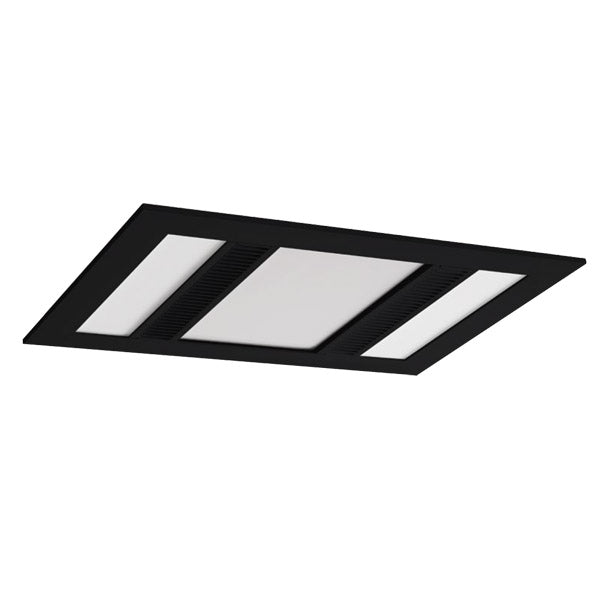 Martec 500 m³/hr Phoenix 3-in-1 Bathroom Heater, Exhaust Fan & CCT LED Light in Black - Mases LightingMartec