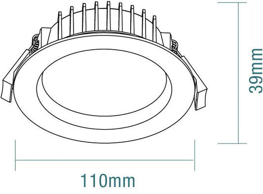 Martec Titan II 10W Dimmable LED Downlight Kit - Mases LightingMartec