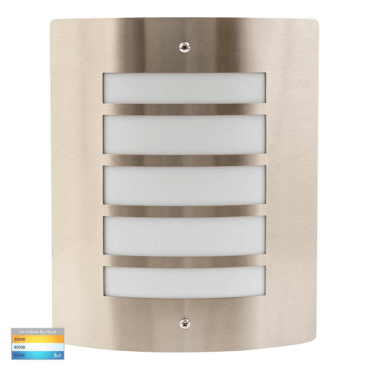 Mask Outdoor LED Wall Light CCT 10w in 316 Stainless Steel or Black Havit Lighting - HV36042T - Mases LightingHavit Lighting