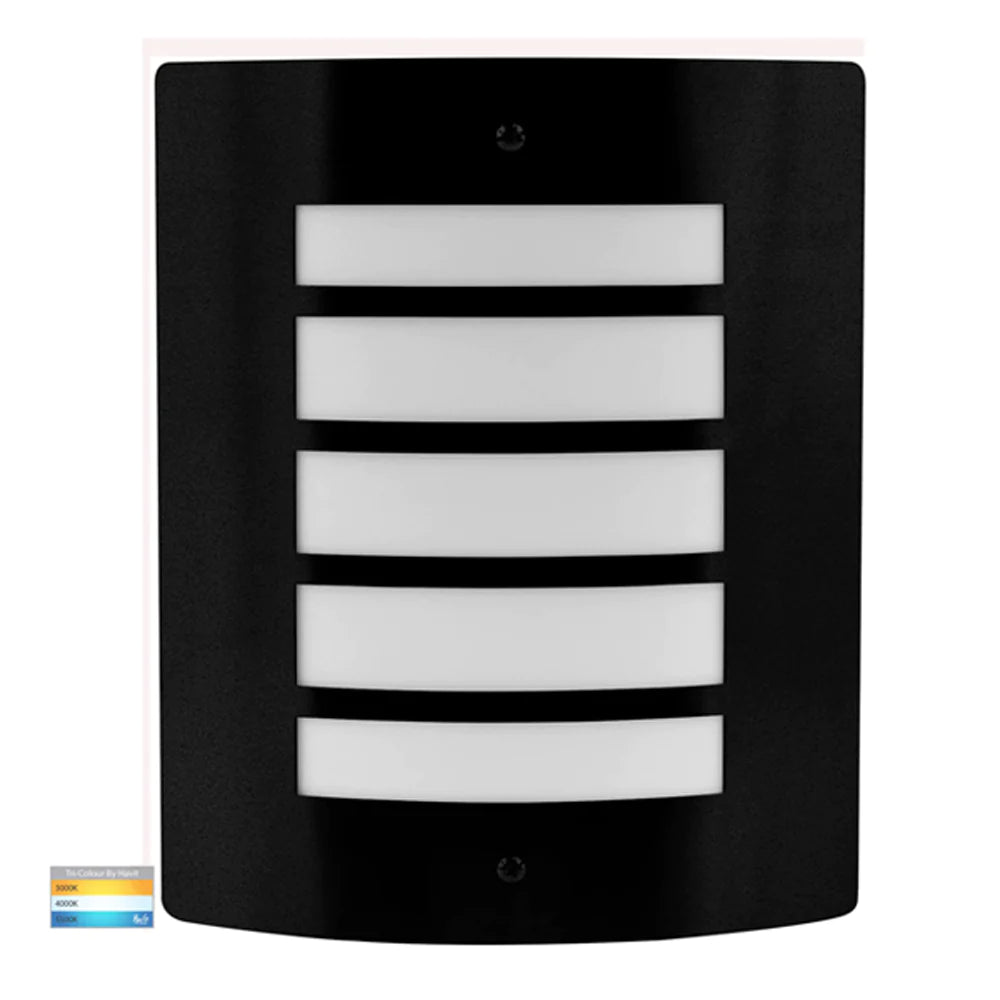 Mask Outdoor LED Wall Light CCT 10w in 316 Stainless Steel or Black Havit Lighting - HV36042T