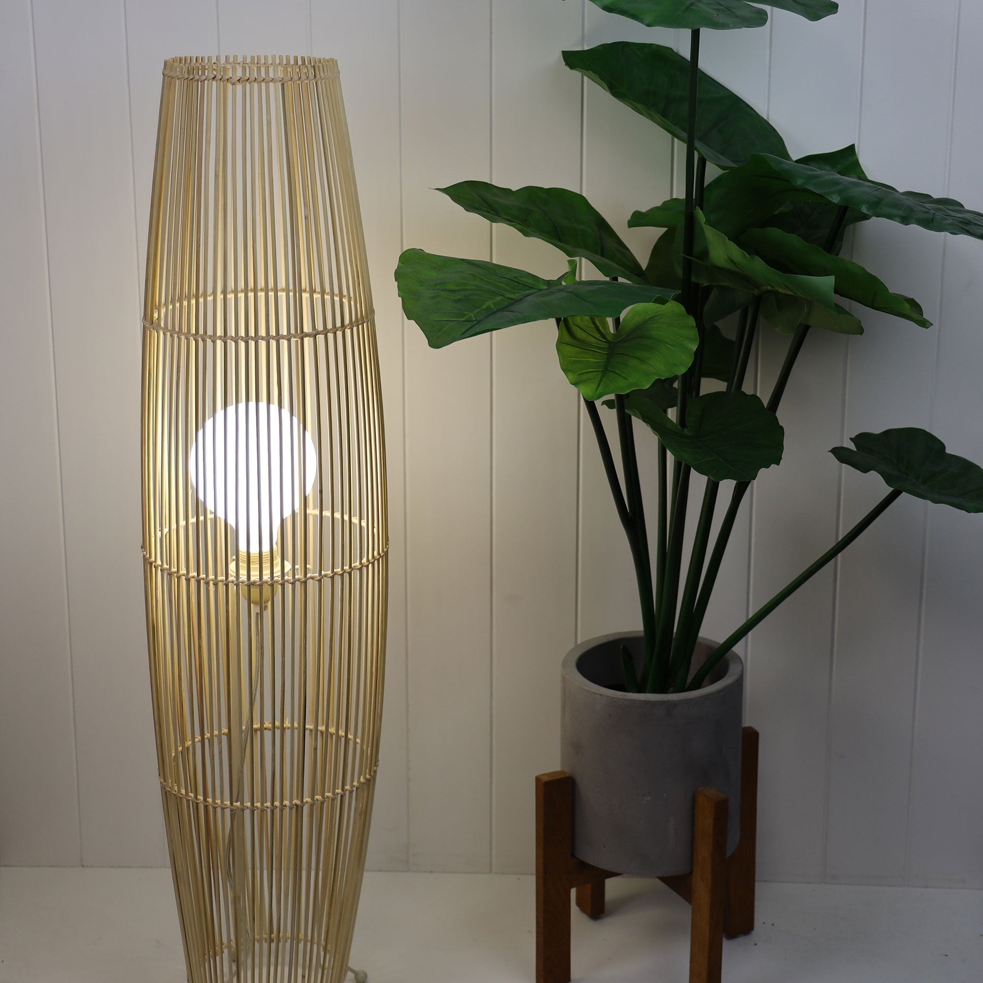 Matram Natural Cane Floor Lamp - OL93245 - Mases LightingOriel Lighting