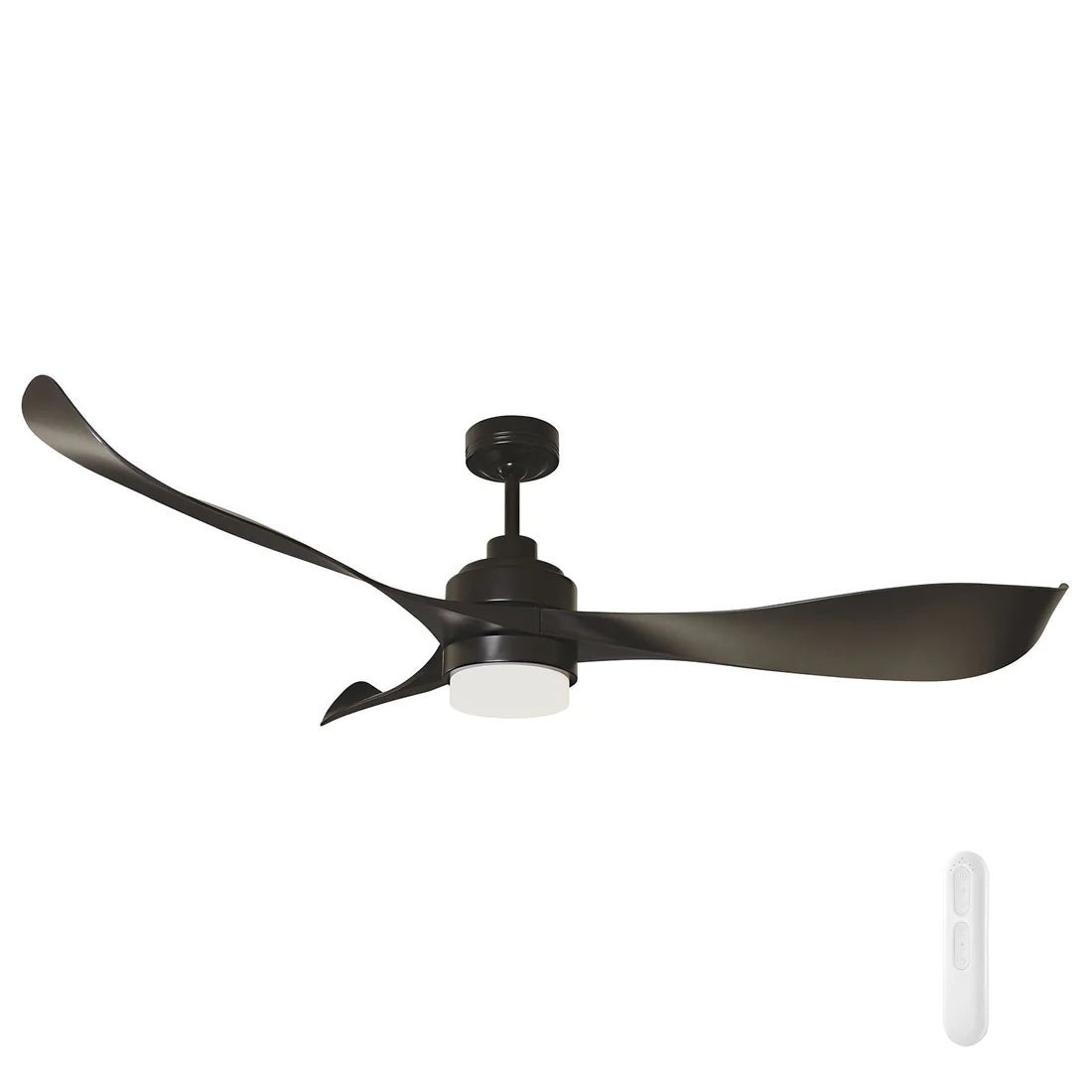 Mercator Eagle DC Ceiling Fans With LED Light And Remote Black - Mases LightingMercator