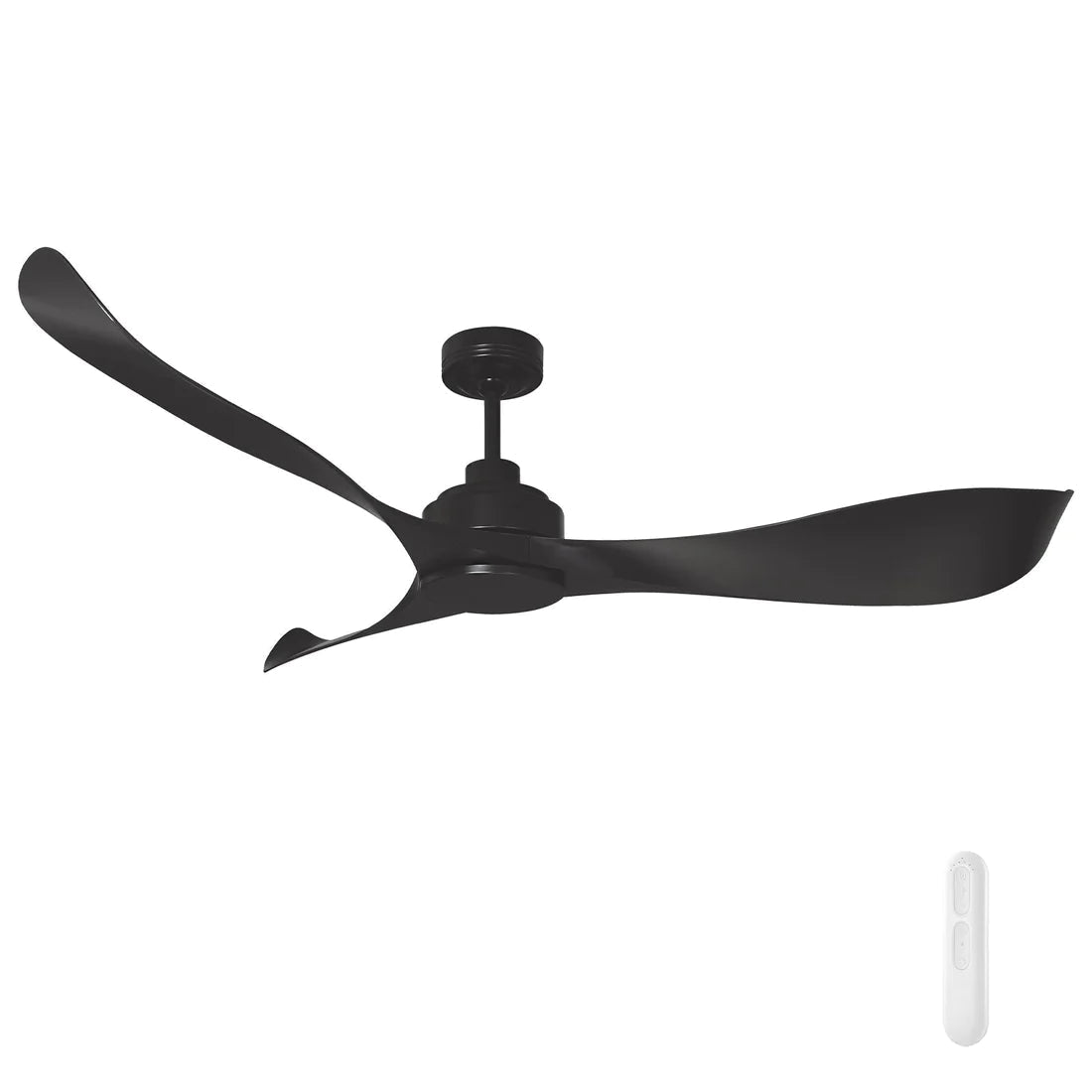Mercator Eagle II DC Ceiling Fan With Remote Black - Mases LightingMercator