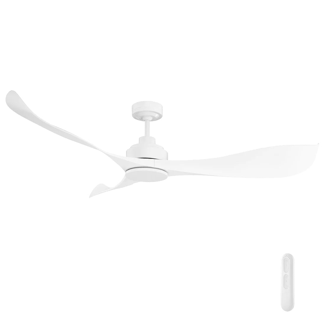 Mercator Eagle II DC Ceiling Fan With Remote White - Mases LightingMercator