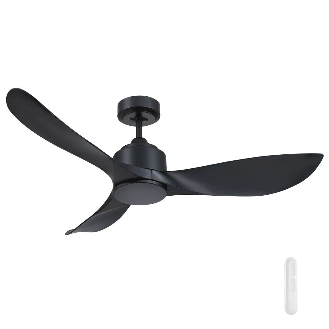 Mercator Eagle II Lite Ceiling Fan With Remote Black - Mases LightingMercator