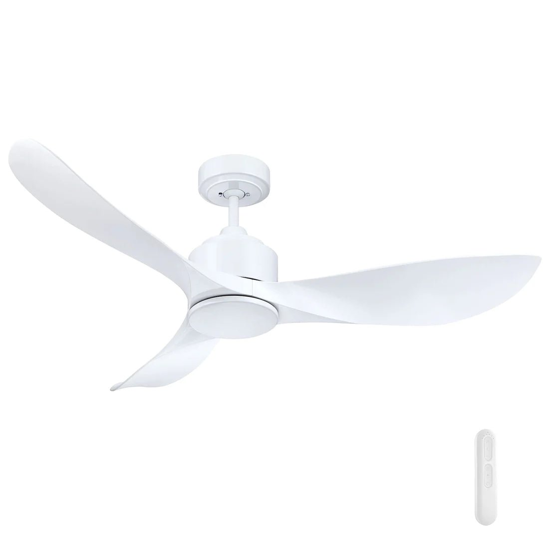 Mercator Eagle II Lite Ceiling Fan With Remote White - Mases LightingMercator