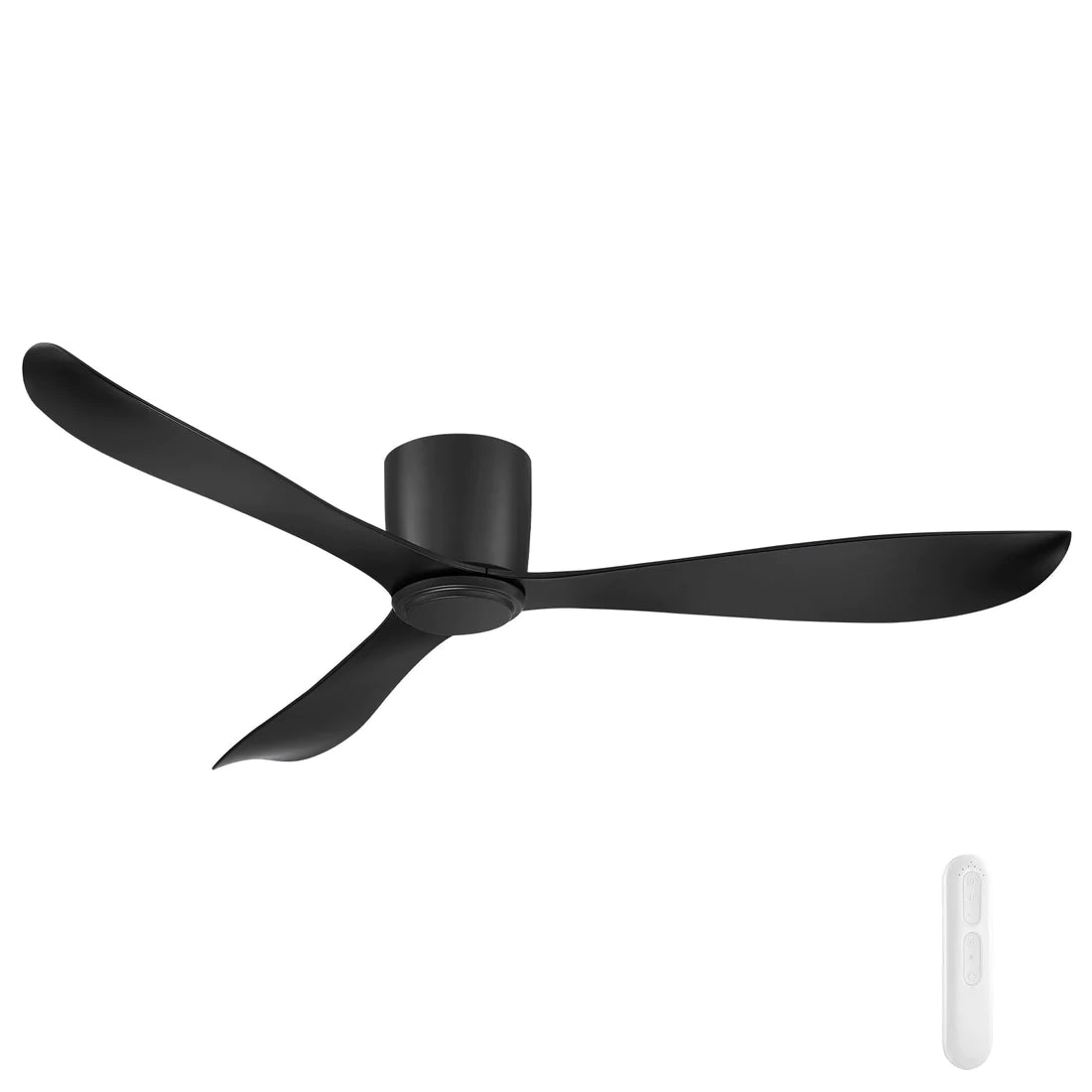 Mercator Instinct DC Ceiling Fan With Remote Black - Mases LightingMercator