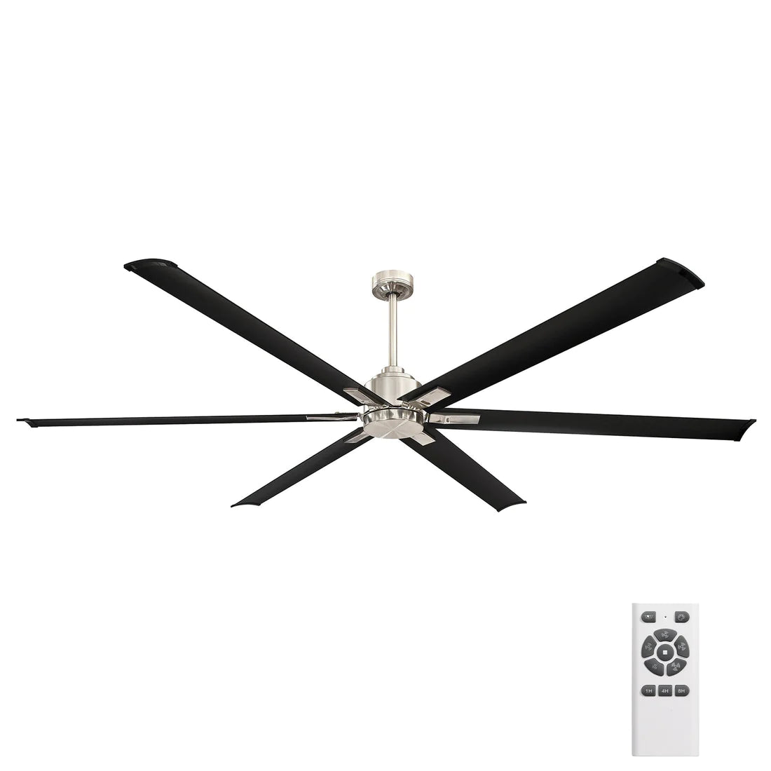 Mercator Rhino 2.1m DC Ceiling Fan With Remote Brushed Chrome - Mases LightingMercator