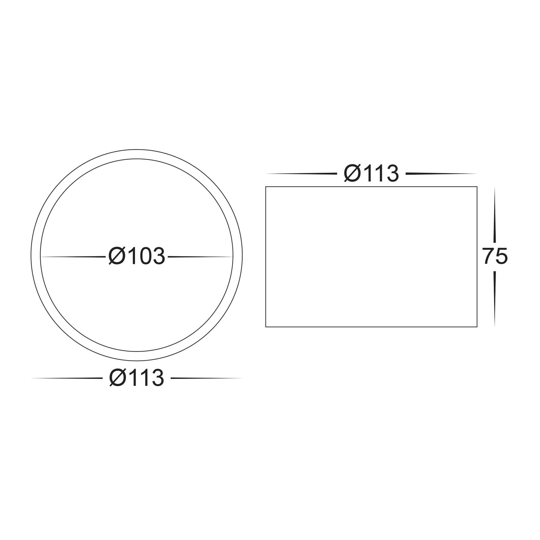 Nella LED Downlight 12w Black, White CCT HV5803T-BLK, HV5803T-WHT Havit Lighting - Mases LightingHavit Lighting