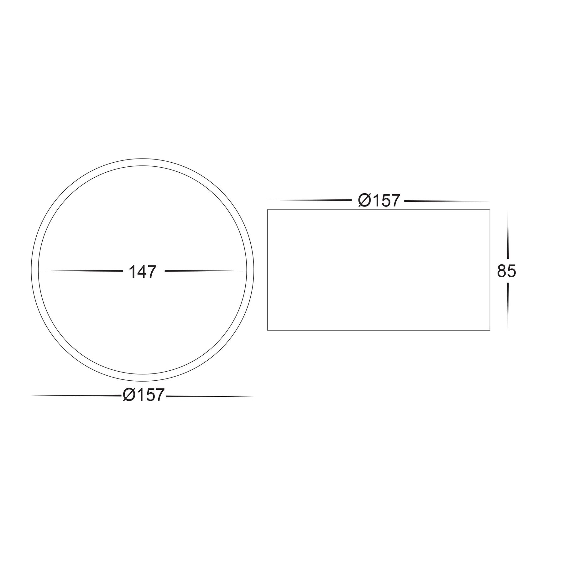 Nella LED Downlight 18w Black, White CCT HV5805T-BLK, HV5805T-WHT Havit Lighting