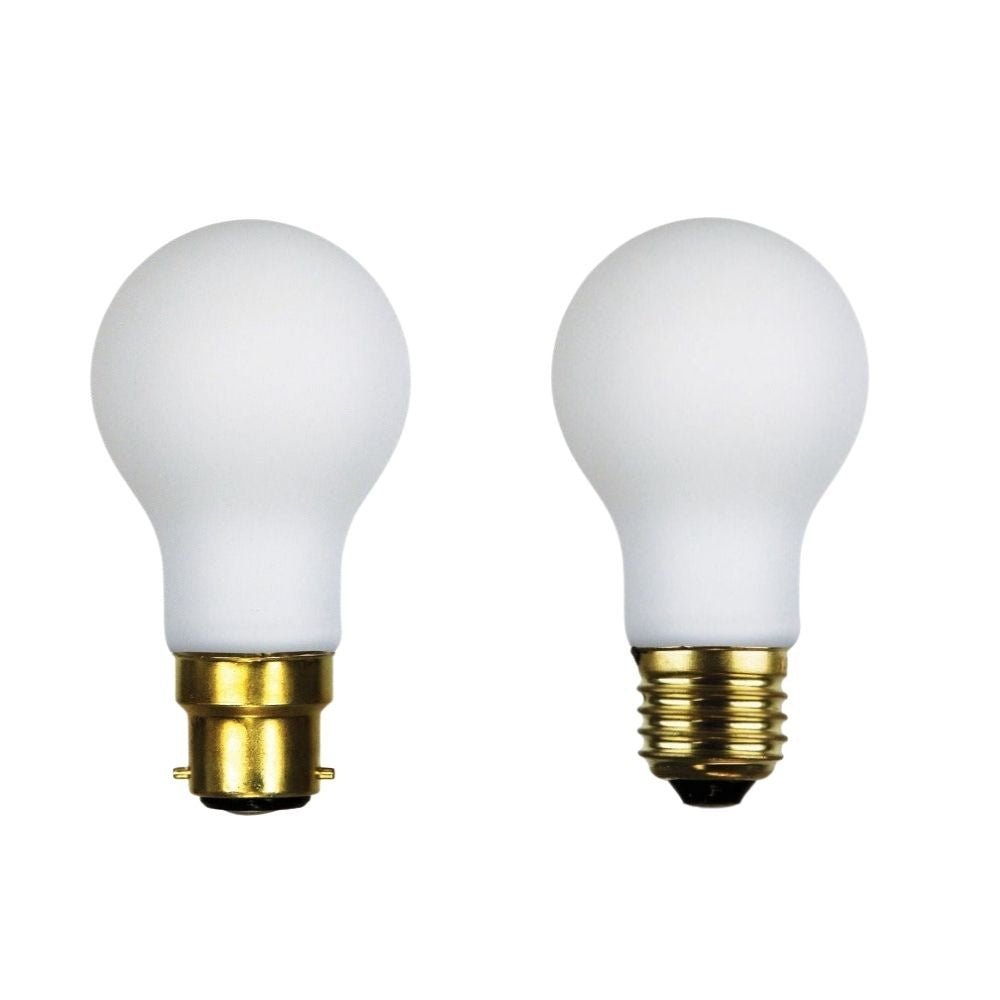 Oriel GLS - 6W LED Dimmable A60 Shape Matt White Glass Globe - B22/E27 - Mases LightingOriel Lighting