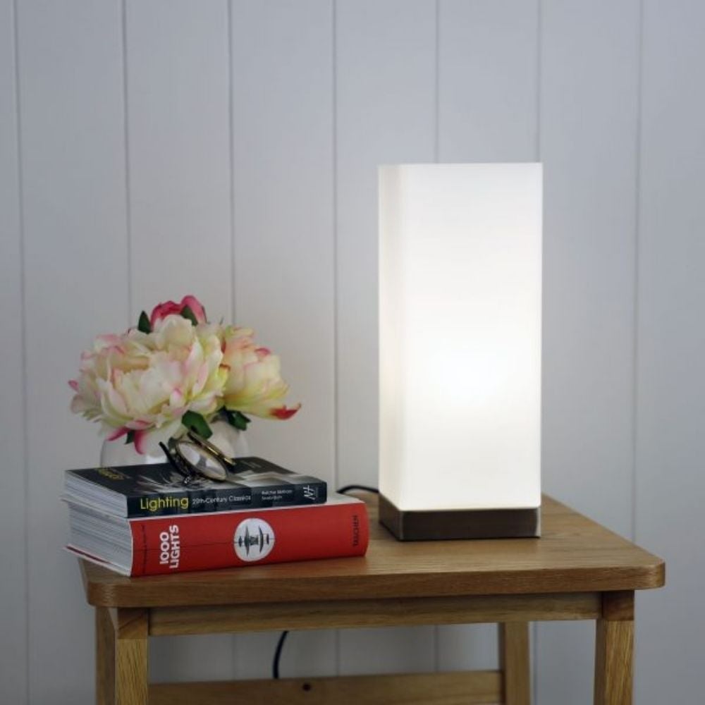 Oriel PARO - Square Touch Table Lamp - Mases LightingOriel Lighting