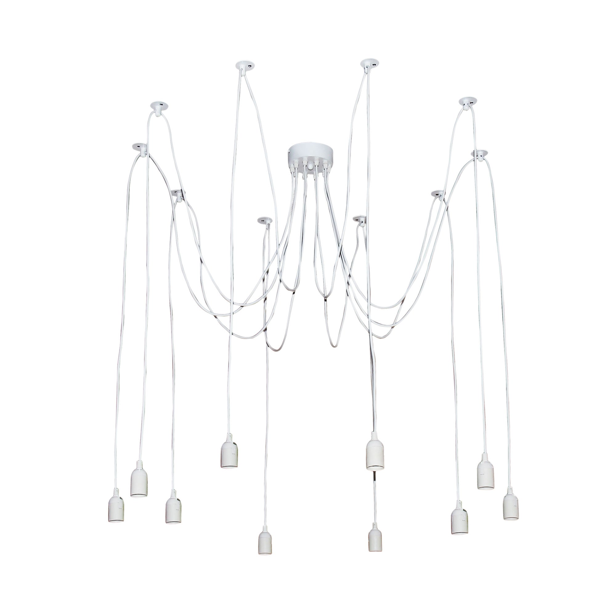 Philly 10 Light White Suspension Only - OL69351WH - Mases LightingOriel Lighting
