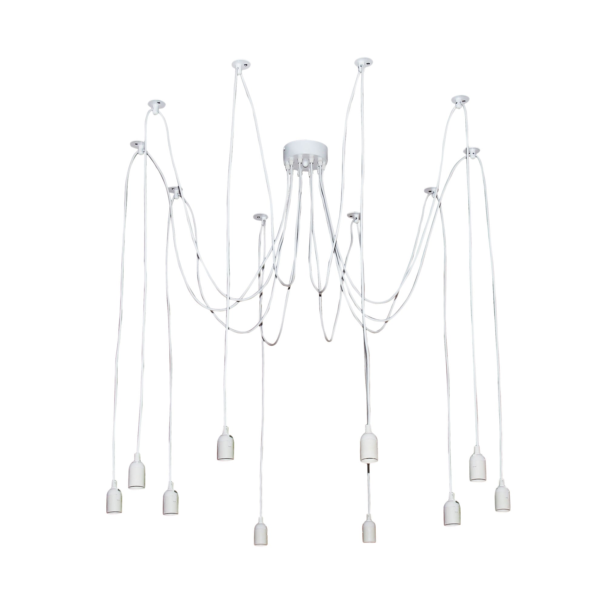 Philly 10 Light White Suspension Only - OL69351WH - Mases LightingOriel Lighting