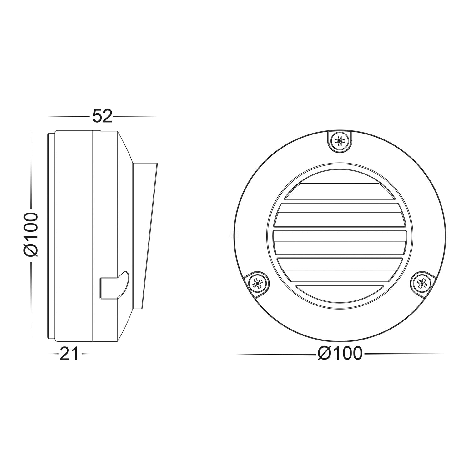 Pinta CCT LED Step Light Louvered 12v in 316 Stainless Steel Havit Lighting - HV2905T-12V - Mases LightingHavit Lighting