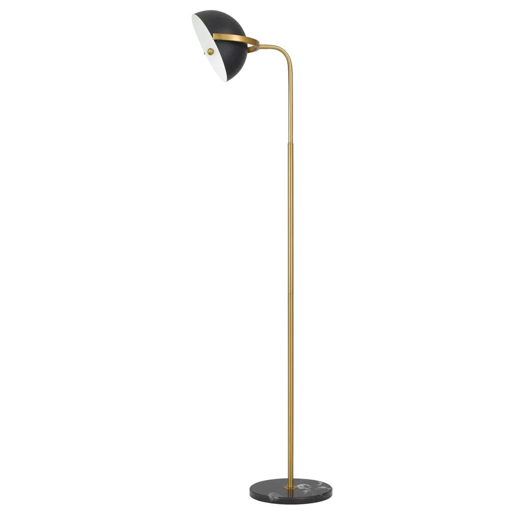 Pollard Floor Lamp in Black/Antique Gold - Mases LightingTelbix