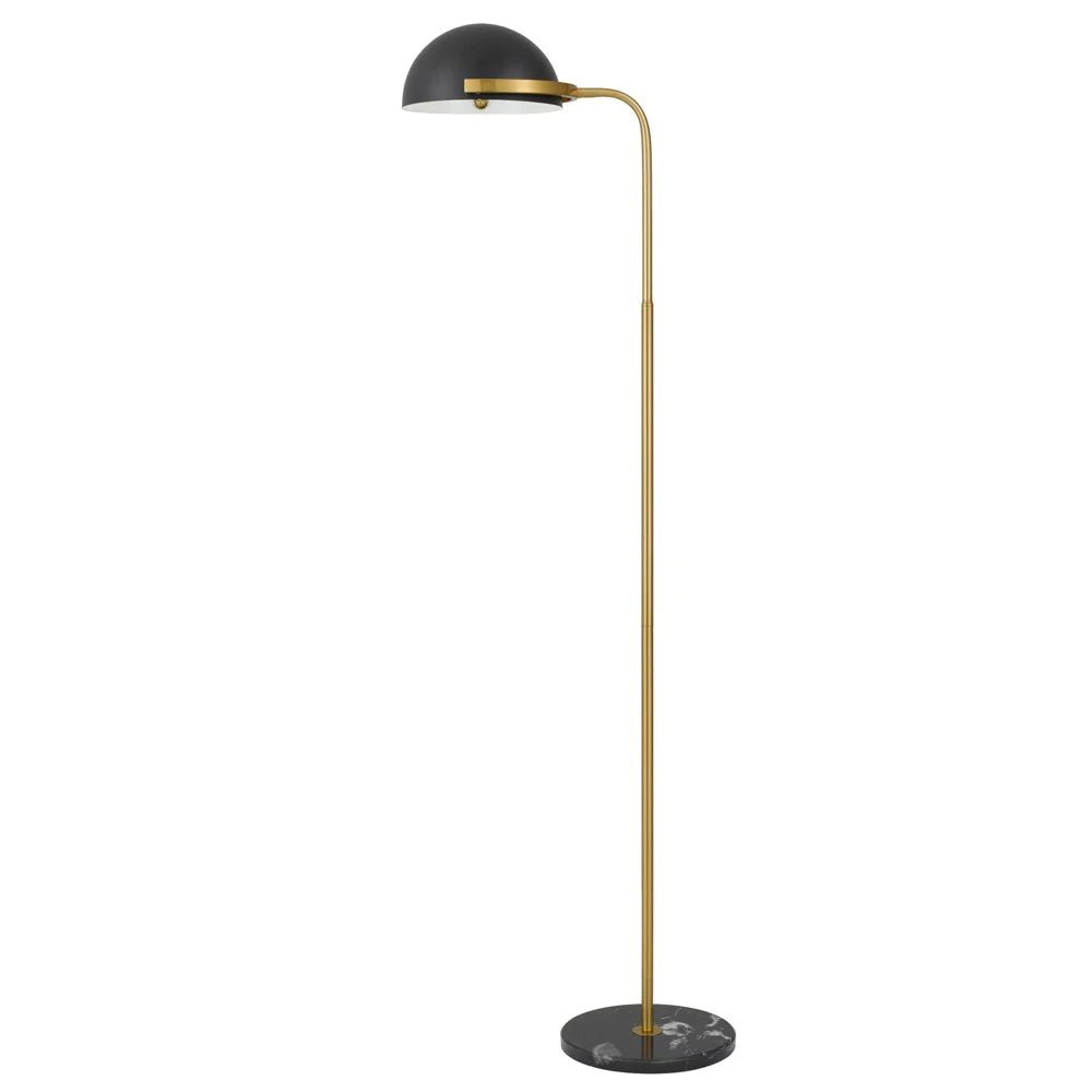 Pollard Floor Lamp in Black/Antique Gold - Mases LightingTelbix