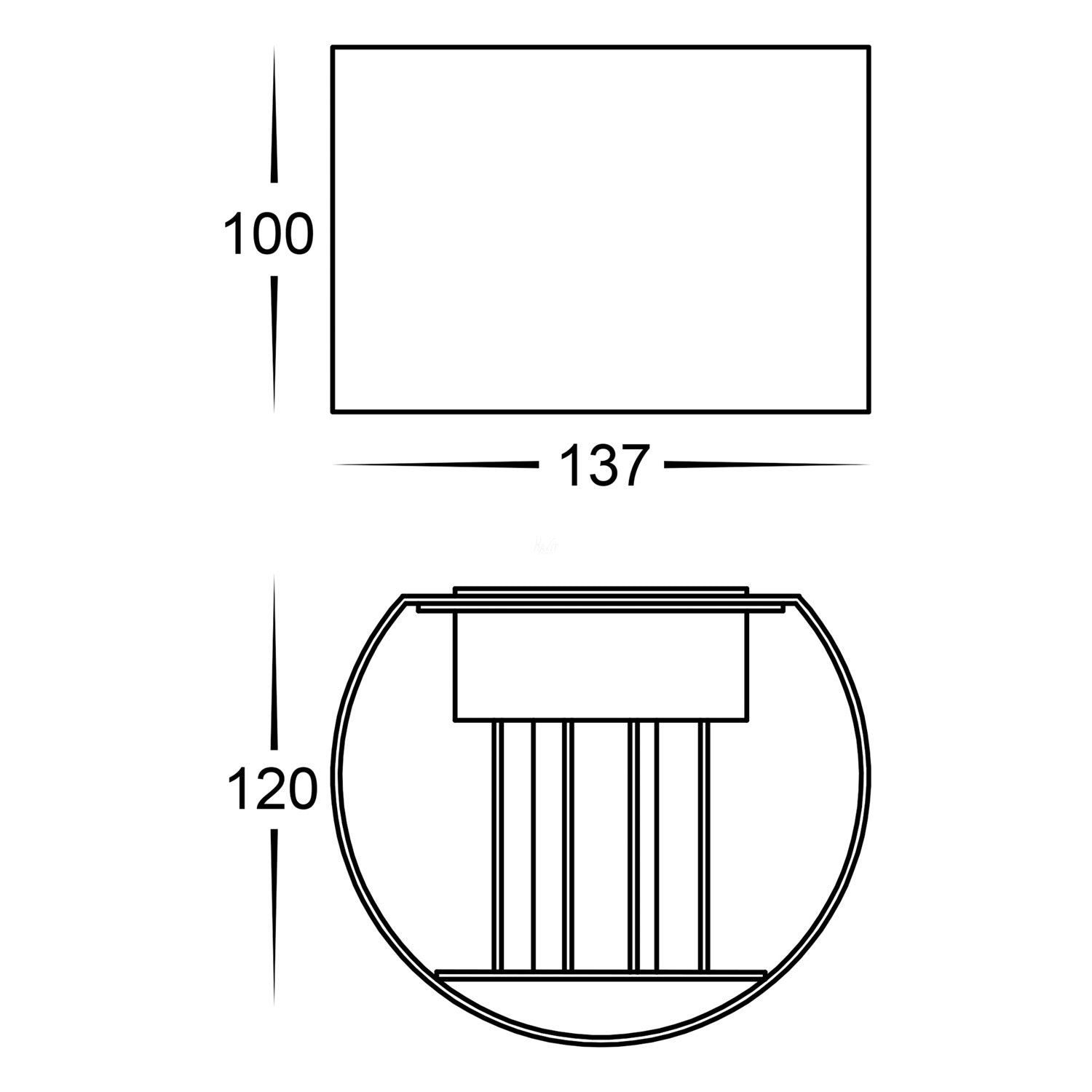 Rounded Outdoor LED Up/Down Wall Light Change Angle Of Light in Black or White Havit Lighting - HV3658T-XXX-RND - Mases LightingHavit Lighting