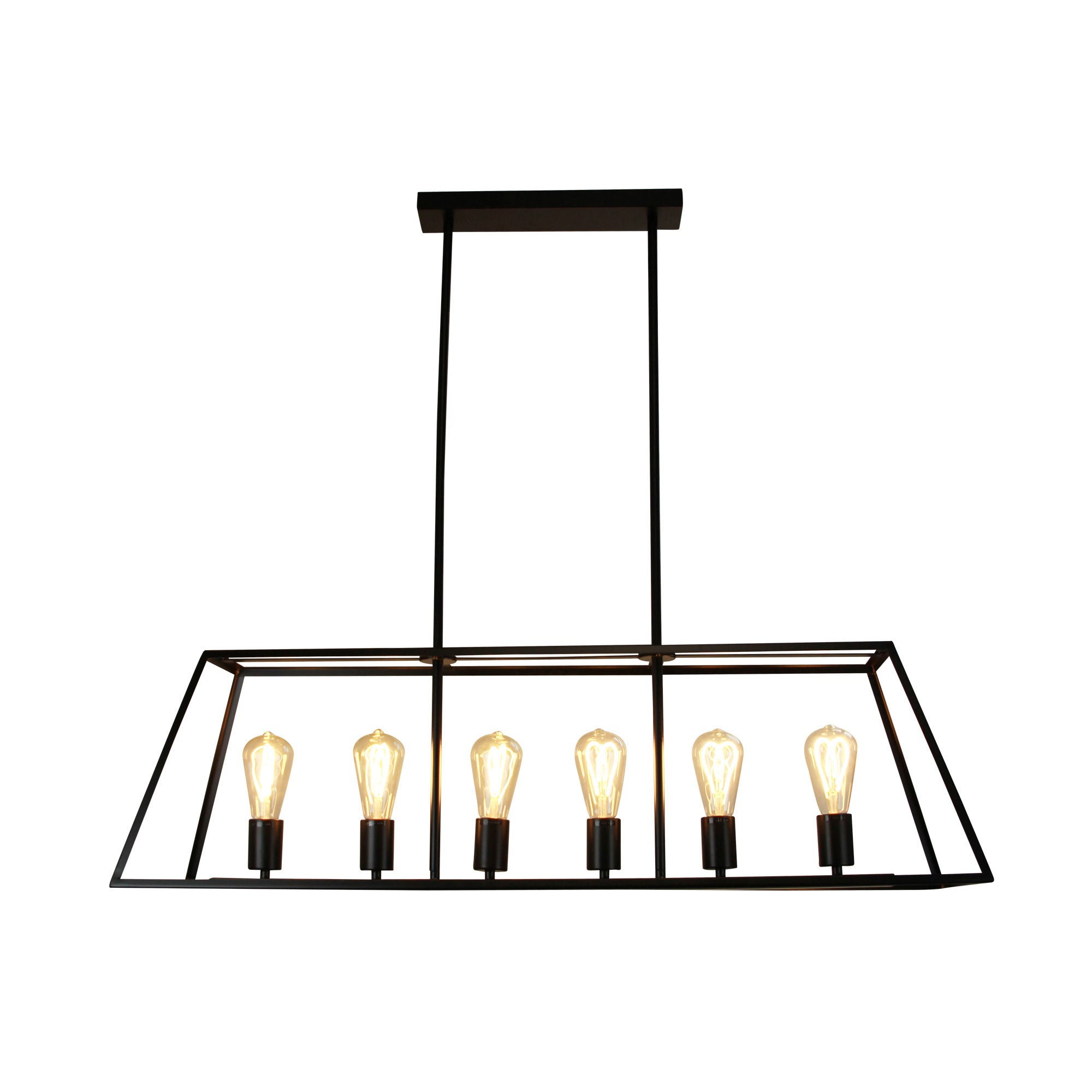 Southport 6 Light Pendant Black - SL66906BK - Mases LightingOriel Lighting