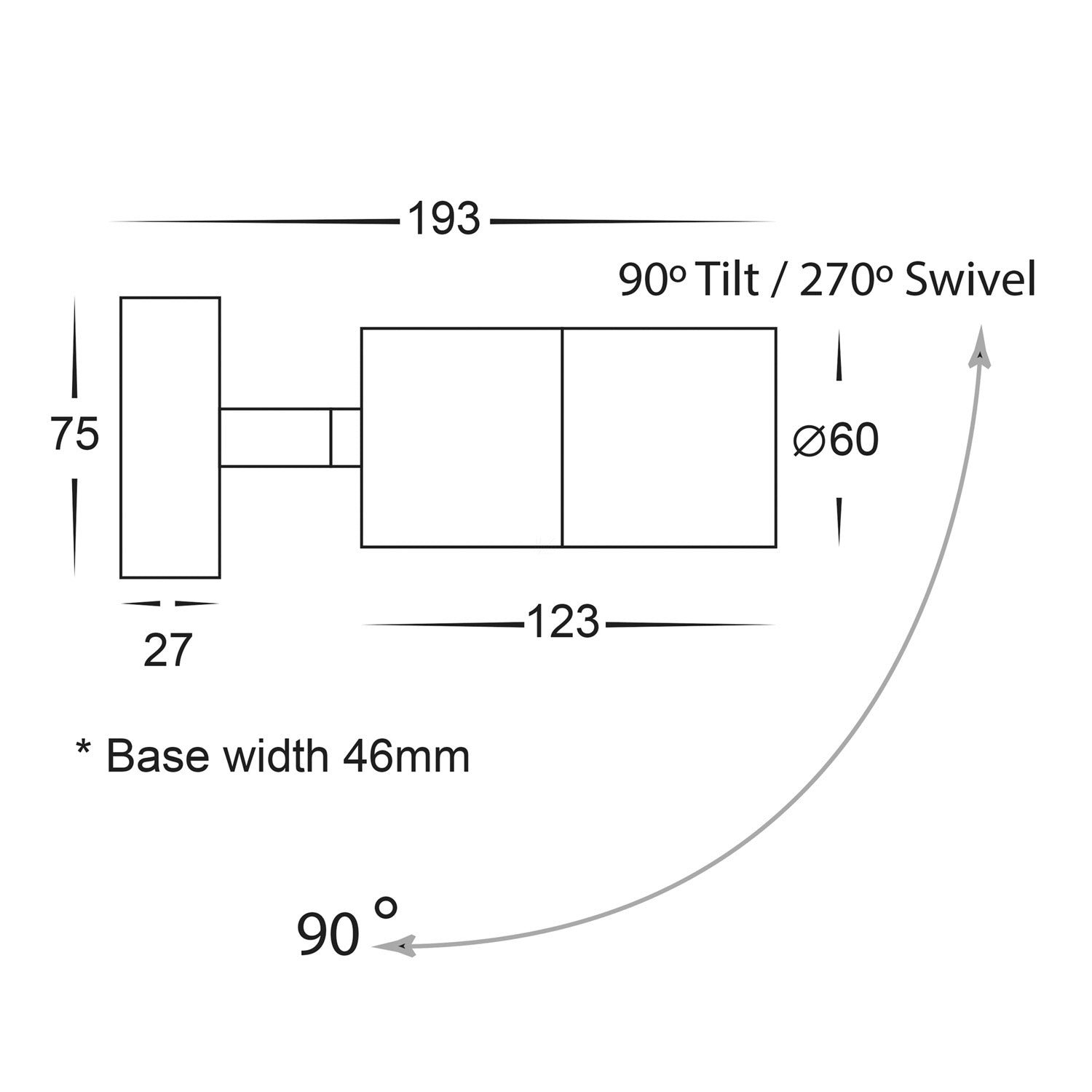 Stainless Steel Adjustable Wall Light Piaz Havit Lighting - HV1271T