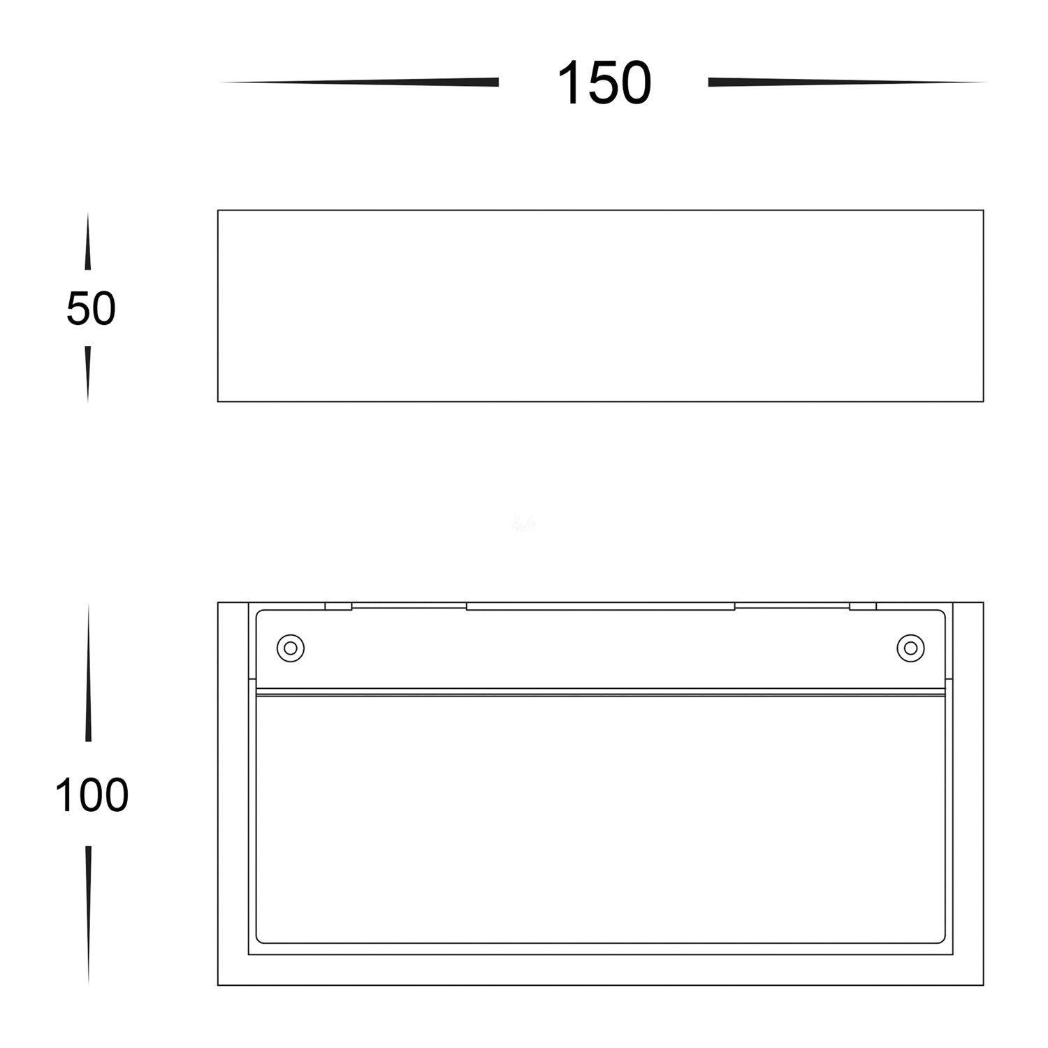 Sunrise Wall Light Plaster 150/200 LED White Havit Lighting - HV8069, HV8070 - Mases LightingHavit Lighting