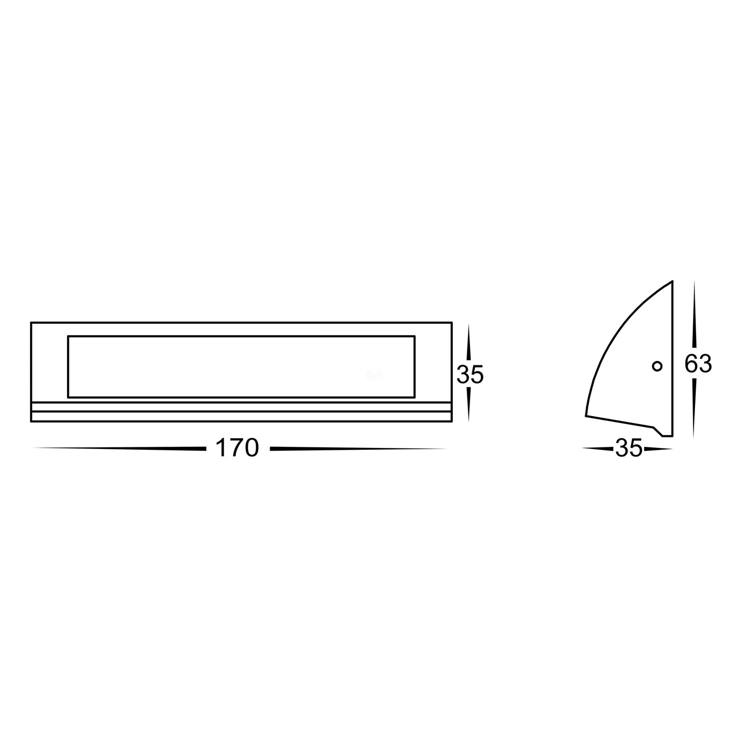 Taso LED Step Light TRI Colour in Black/White/Silver Havit Lighting - HV3271T - Mases LightingHavit Lighting