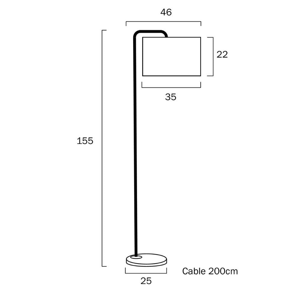 Telbix INGRID - 25W Floor Lamp - Mases LightingTelbix
