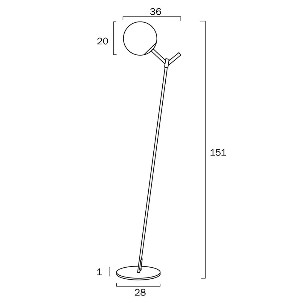 Telbix OHH - 25W Floor Lamp - Mases LightingTelbix
