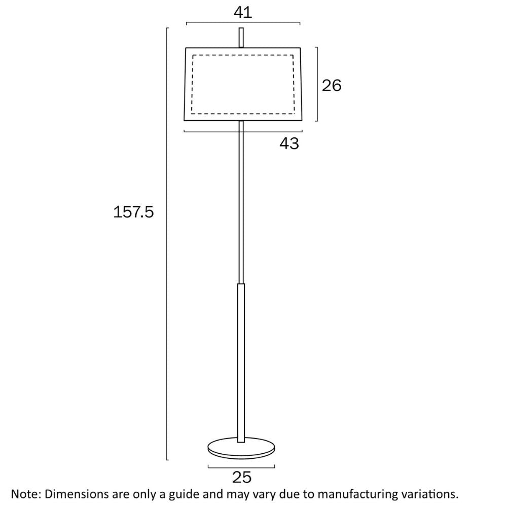 Telbix VALE - 25W Floor Lamp