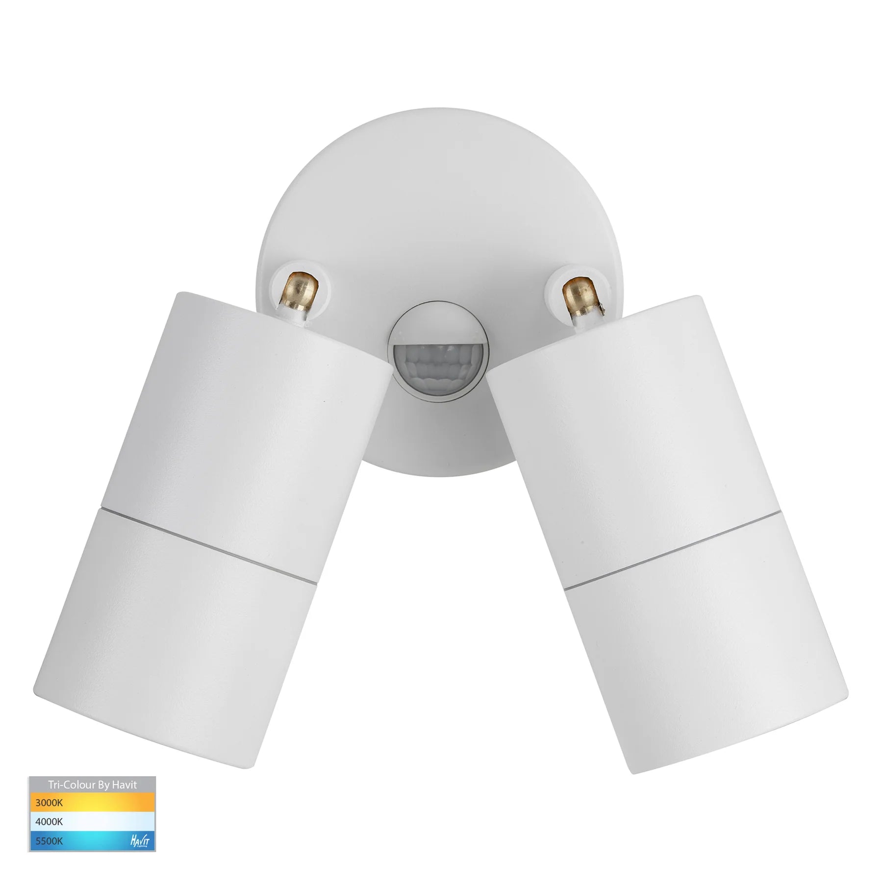 Tivah Double Adj. Wall Pillar Light With Sensor CCT in White Havit Lighting - HV1335T-PIR, HV1336T-PIR - Mases LightingHavit Lighting