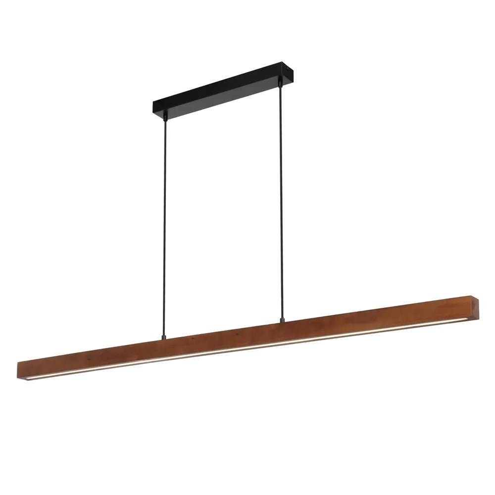 Truso LED Pendant Light CCT 30w Black & Walnut - Mases LightingTelbix